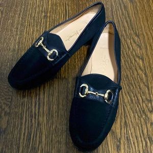 Made in Italy suede black loafers